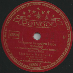 Liselotte Malkowsky - Auf dem Meeresgrunde  / Matrosen brauchen Liebe