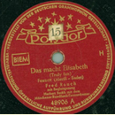 Fred Rauch - Das macht Elisabeth / Zucker Lili