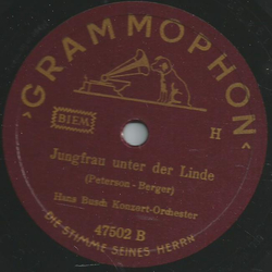 Hans Busch Tanz-Orchester - Norwegischer Brautzug / Jungfrau unter der Linde