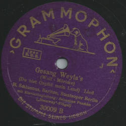 Heinrich Schlusnus - Feldeinsamkeit / Gesang Weylas