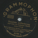 H. Schlusnus - Heimliche Aufforderung / Heimweh