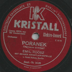 Emil Rosz mit seiner Knstler Kapelle - Poranek / Loin du bal