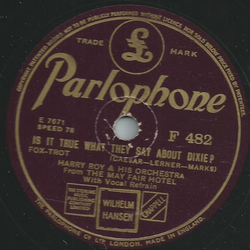 Harry Roy and his Orchestra  - Is it true what they say...