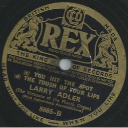 Larry Adler - a) Goody Goody b) Lost / c) You hit the spot d) the touch of your lips