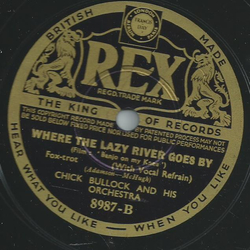Vincent Lopez and his Orchestra / Chick Bullock and his Orchestra - Theres something in the air / Whre the lazy river goes by