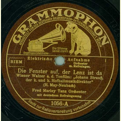Fred Marley Tanz-Orchester - Die Fenster auf der Lenz ist...