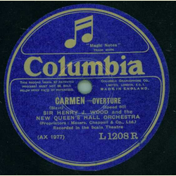 Sir Henry J. Wood and the New Queens Hall Orchestra - Carmen (2 Platten)