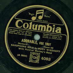 Saxophone Solo by Rudy Wiedoeft - Adorable / Gloria