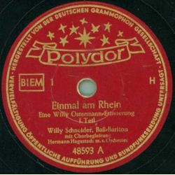 Willy Schneider - Einmal am Rhein Teil I und II