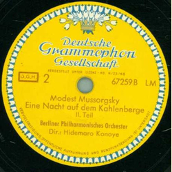 Berliner Philharmonisches Orchester: Hidemaro Konoye - Modest Mussorgsky Eine Nacht auf dem Kahlenberge