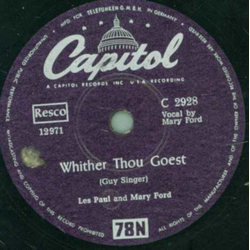Les Paul & Mary Ford - Whither Thou Goest / Mandolino