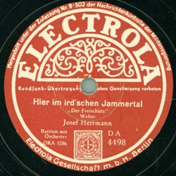Josef Herrmann - Hier im irdschen Jammertal / Lied des...