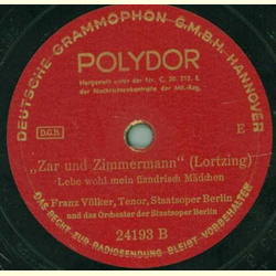 Franz Völker - Undine / Zar und Zimmermann (Lortzing)