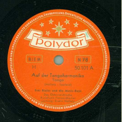 Erni Bieler  und die Music-Boys - Auf der Tangoharmonika / Weie Rosen und Korallen