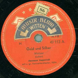 Konzertorchester Hermann Hagestedt - Gold und Silber / Schlittschuhlufer