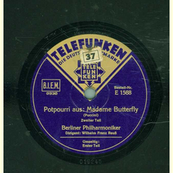 Berliner Philharmoniker: Wilhelm Franz Reuß - Potpourri aus Madame Butterfly