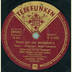 Gitta Lind und die Telestars - Wenn wir uns wiedersehn /...