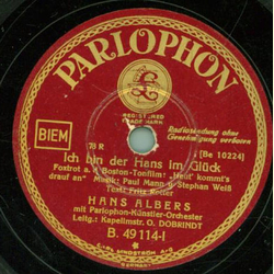 Hans Albers - Ich bin der Hans im Glck / In 24 Stunden