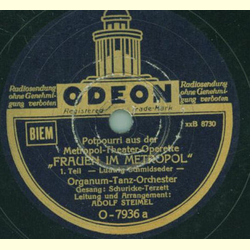Schuricke Terzett, Organum-Tanz-Orchester: Adolf Steimel...