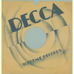 Original Decca Cover für 25er Schellackplatten A2 B