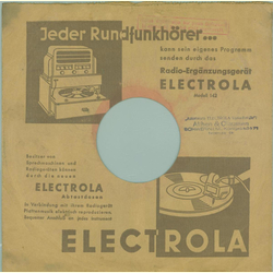 Original Electrola Cover für 25er Schellackplatten A1 C