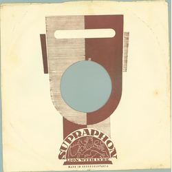 Original Supraphon Cover f�r 25er Schellackplatten A2 C