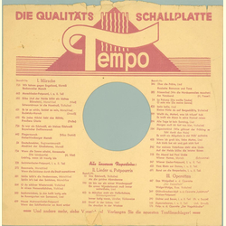 Original Tempo Cover für 25er Schellackplatten A2 C