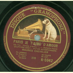Maurice Chevalier - Nouveau Bonheur / Paris je taime Damour