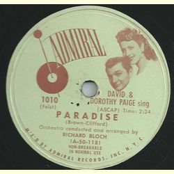 David & Dorothy Paige , Richard Bloch - Paradise / Im in the mood for Love
