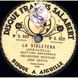 Orchestre Mondain: José Sentis - La Violetera / Cielito Mio