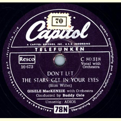 Gisele MacKenzie with Vocal Group - Adios / Dont Let the Stars Get in Your Eyes