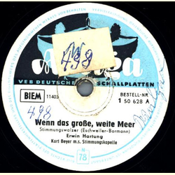 Erwin Hartung - Wenn das große, weite Meer / Laß dich...
