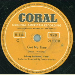Johnny Desmond - The High and the Mighty / Got No Time