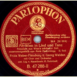 Frida Weber-Flessburg und Georg Walden - Alt-Wien in Lied und Tanz