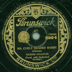 Maxine Sullivan - Kentucky Babe / Ma curly headed Babby