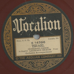 Leonard Braun - Yom Kippur / Israel