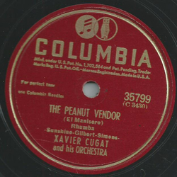 Xavier Cugat and his Orchestra - The peanut Vendor / Mama Inez