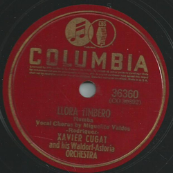 Xavier Cugat and his Waldorf-Astoria Orchestra - Misirlou / llora Timbero