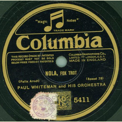 Paul Whiteman and his Orchestra - Cradle of Love / Nola