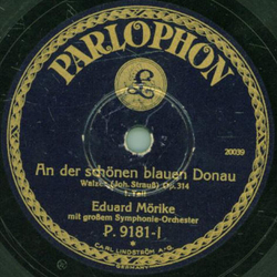 Eduard Mörike mit großem Symphonie-Orchester - An der schönen blauen Donau Teil I und II