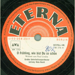 Groes Unterhaltungsorchester Hans Busch - O Frhling,...