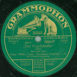 Franz V�lker, Tenor - Der Kellermeister / Der Vogelh�ndler