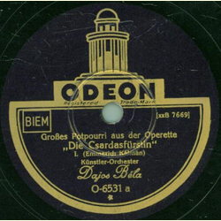 Knstler Orchester Dajos Bla - Groes Potpourri aus der...