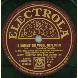 Ferdy Kauffman und sein Orchester - s kommt ein Vogel...