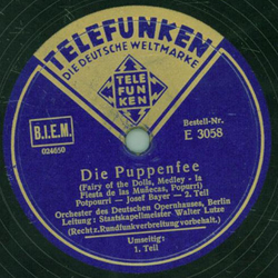 Orchester des Deutschen Opernhauses, Berlin: Walter Lutze - Die Puppenfee