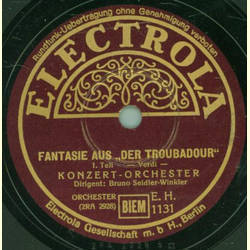 Konzert Orchester: Bruno Seidler Winkler - Fantasie aus...