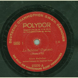 Orchester der Staatsoper, Berlin: Alois Melichar. - La...