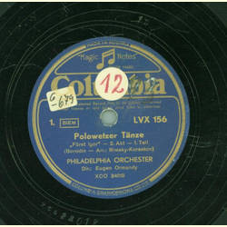 Philadelphia Orchester: Eugen Ormandy - Polowetzer Tnze...