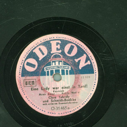 Clara Tabody und Schmidt-Boelcke - Eine Lady war einst in...