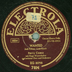 Perry Como - Look out the window / Wanted